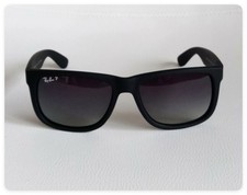 Ray-Ban RB4165 622/T3 Justin Polarized Sunglasses Grey Classic Frame 54mm