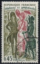 1972-France timbre(Oblitéré)-Incroyables et merveilleuses-Stamp-Yv.1729
