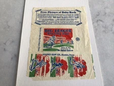 1933/GOUDEY BIG LEAGUE CHEWING GUM EMPTY WRAPPER