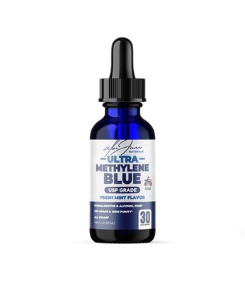 Ultra Blue Fresh Mint Flavor - Alex Jones Naturals 1.69fl oz