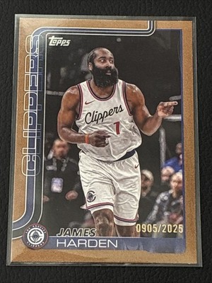 2025-26 Topps NBA Flagship James Harden #143 Gold Parallel #/2025  Clippers