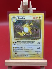 Pokémon TCG Raichu Base Set 14/102 Holo Unlimited Holo Rare (HP)