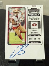 2022 Panini Contenders Veteran Ticket Deebo Samuel #CTA-DSM AUTO SF 49ers