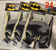 DC Comic Batman Party Masks -set Of 24 - Birthday Party Favors fits Adults  
