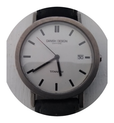 Top-Alltagsuhr, Danish-Design, Titanium-Gehäuse, Saphire-Glas 