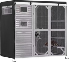 Catio Cover,79" L x 37" W x 70" H Cover Catio Outdoor Cat Enclosure Waterproof