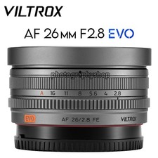 Lente de enfoque automático de fotograma completo Viltrox AF 26 mm F2,8 EVO gris para cámara Sony con montura E