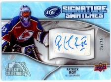 Patrick Roy 2018-19 Upper Deck Ice Patch Autograph Card #SW-PR 25/25