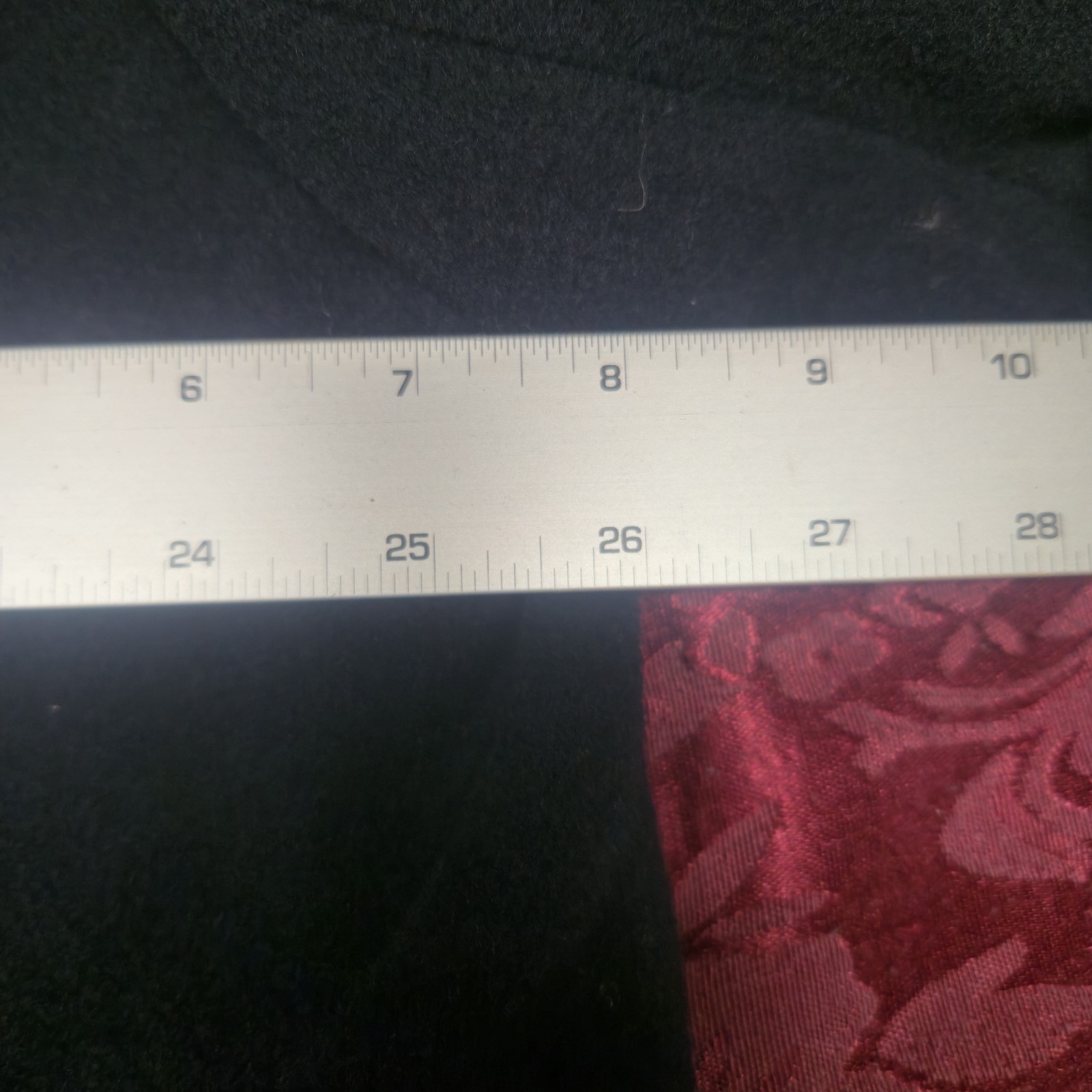 ​Men's Trenchcoat Size 46 Large Black Fly Front Raglan Sleeve Winter Dress Coat image 7