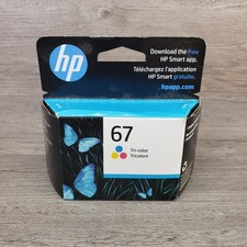 HP 67 Tri-Color Original Ink Cartridge Exp 6/2027 Quick Shipping New
