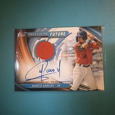 MARCO VARGAS 2024 TOPPS PRO DEBUT FABRICS OF THE FUTURE AUTO JERSEY CARD  /200