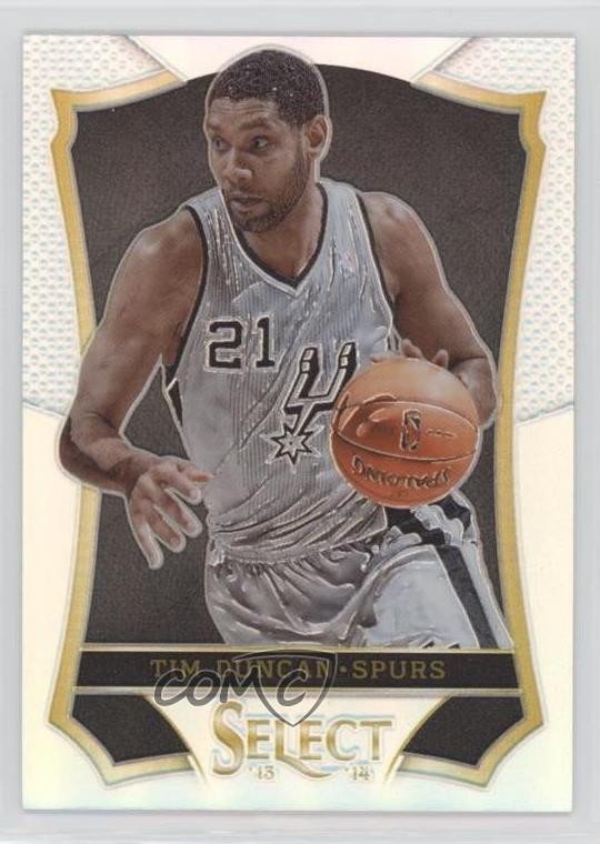 2013-14 Panini Select Silver Prizm Tim Duncan #109 HOF