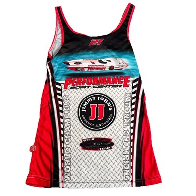 Speed Boat Racing #21 Jimmy John's NASCAR Boat Center Performance Tank SZ M