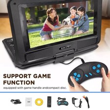 Portable DVD Player CD TV 16:9 LCD Large Swivel Screen AV Rechargeable Remote UK