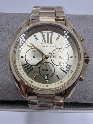 Michael Kors Unisex Bradshaw Gold-Tone Stainless Steel Watch MK5605 (Z4-A4)