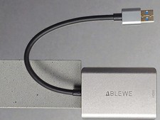 ABLEWE USB to HDMI Adapter USB 3.0/2.0 to HDMI Audio 2023 Upgraded Aluminum