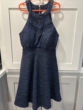 Women’s/Jr Illusion With Sparkles Dress By Emerald Sundae From Dillard’s Size 3