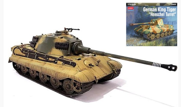 Academy 1/72 MilitÄRfahrzeuge Panzer German King Tiger Modellauto Bausatz-image