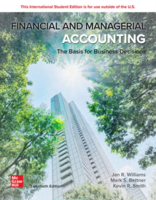Financial & Managerial Accounting ISE by Jan Williams (Paperback Book)