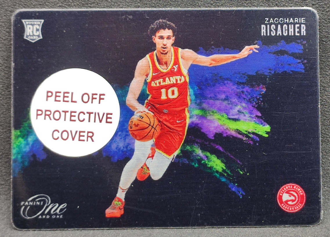 Zaccharie Risacher 2024-25 Panini One And One Black Color Blast RC SSP Case Hit