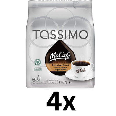 Tassimo McCafé Premium Roast Coffee Single Serve T-Discs 14x4 - FREE SHIPPING