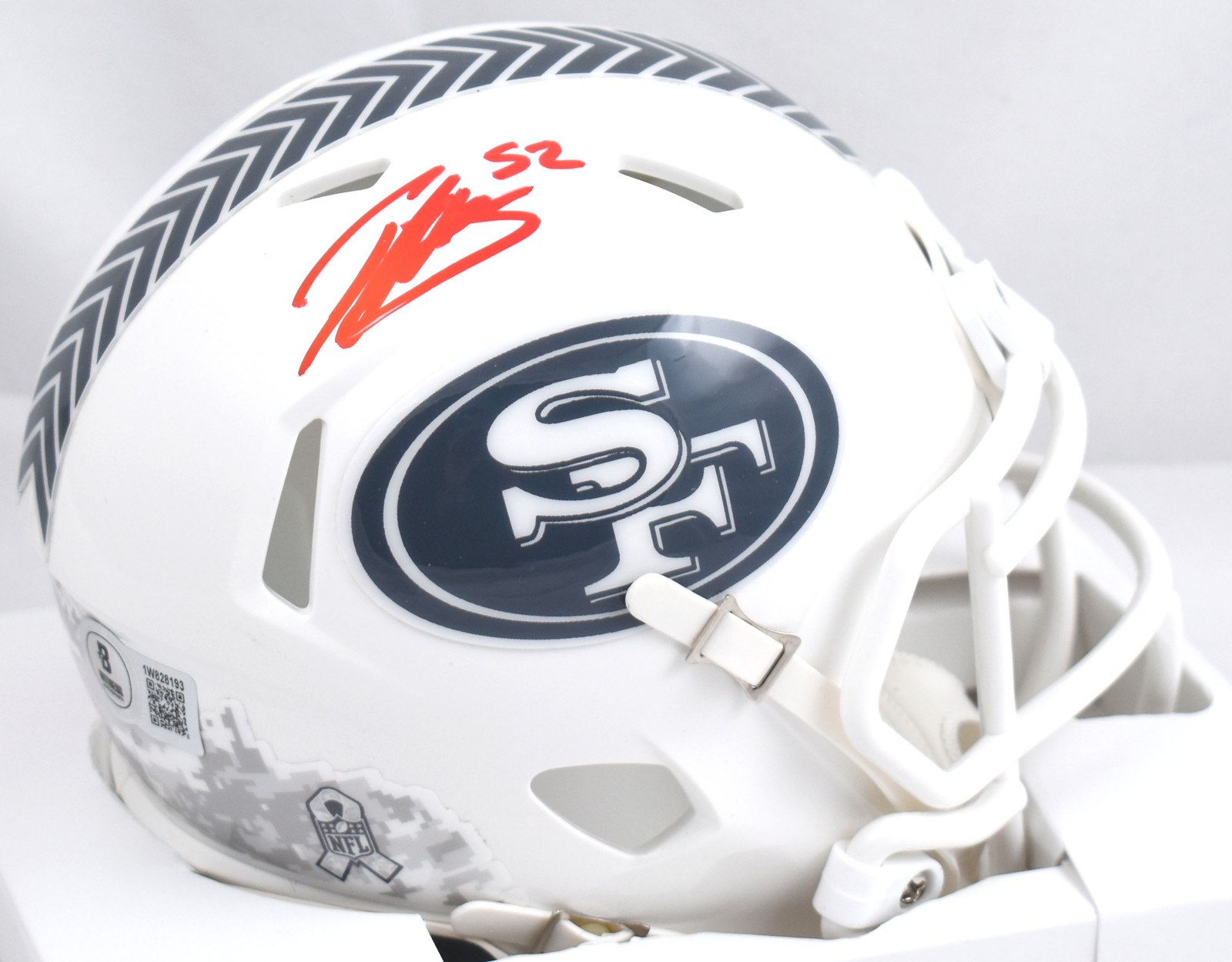 Patrick Willis Autographed Signed San Francisco 49ers 49ers Salute 2024 Speed Mini Helmet- Beckett W Holo 