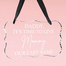 Acrylic Wedding Sign, Ring Bearer Sign, for Rustic Wedding Decor Signs, Acrylic