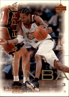 #ad #ad 2000 01 Upper Deck Pros and Prospects #60 Allen Iverson BSK $1.40
