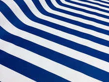 Teflon Waterproof Outdoor BLUE & White Canopy Fabric Stripes Material 140cm wide