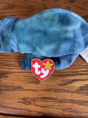 Ty Beanie Baby 1997 Rainbow The Chameleon Wrong Fabric - Bild 4 von 7