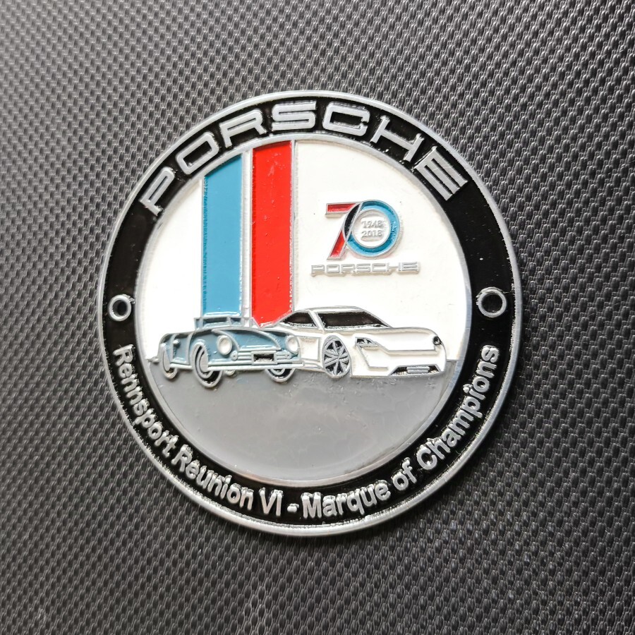 porsche rennsport reunion VI 70th anniversary grill badge emblem