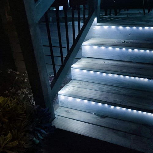 Solar LED Lichterkette Stripe Lichtleiste Außen Garten Party Deko Beleuchtung DE - Bild 24 von 28