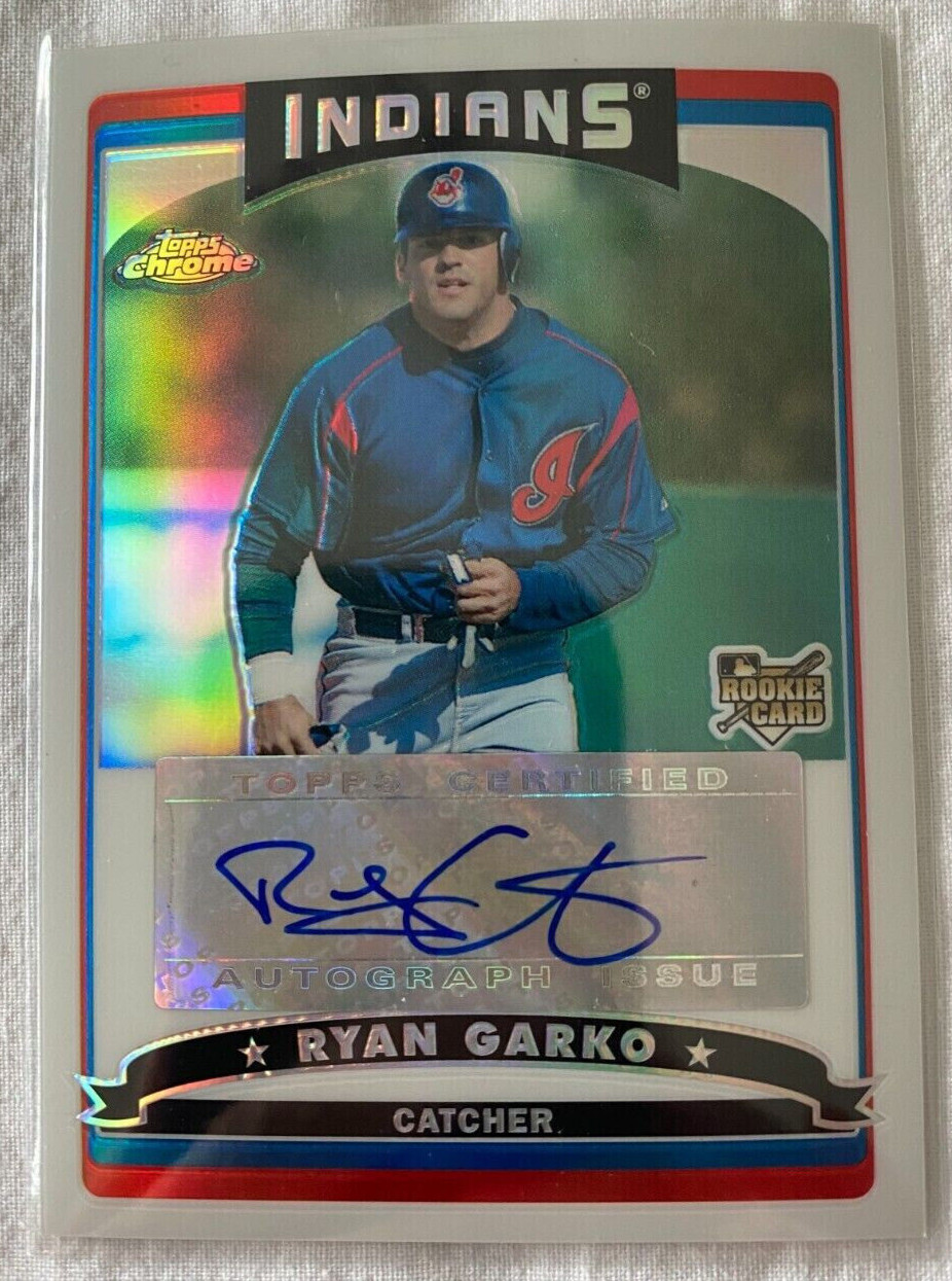 2006 Topps Chrome Refractors Autograph #331 Ryan Garko 339/500 Cleveland Indians