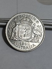 Australian 1942 FLORIN CH UNC