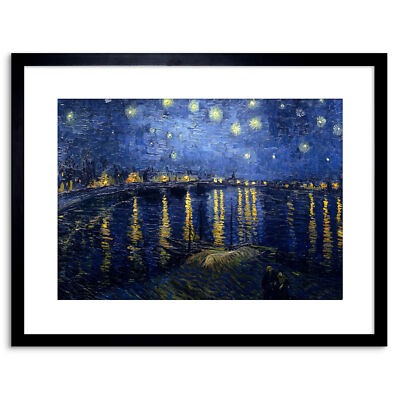 Vincent Van Gogh Starry Night 1888 Old Master Framed Art Print 9x7 Inch