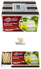 3 Pack Diamond Greenlight FSC Certified Wood Large Kitchen Matches (Total 900)