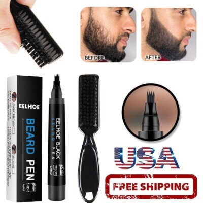 Beard Filling Pen Kit Beard Filler Pencil And Brush Moustache Enhancer Coloring