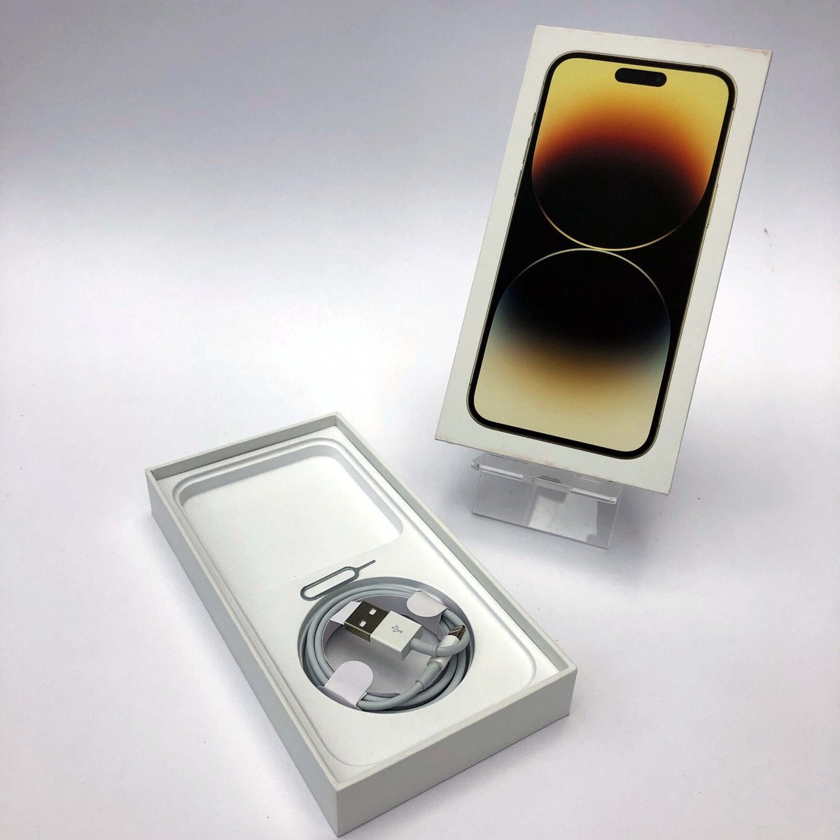 Original Apple iPhone 14 Pro MAX empty box with USB-A to L Cable