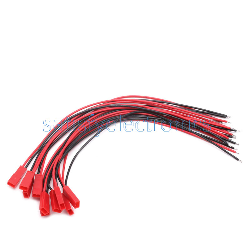 20 Paar JST-Stecker Mit Kabel – 100 Mm Länge, 20 AWG, Für RC-Modelle, Drohnen & Elektronikprojekte
