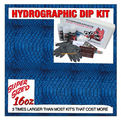 Hydrographic dip kit Candied Blue Gator hydro dip dipping 16oz