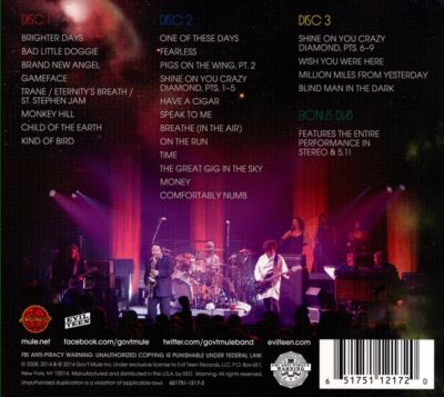 GOV'T MULE DARK SIDE OF THE MULE [DELUXE EDITION] [CD/DVD] NEW CD & DVD