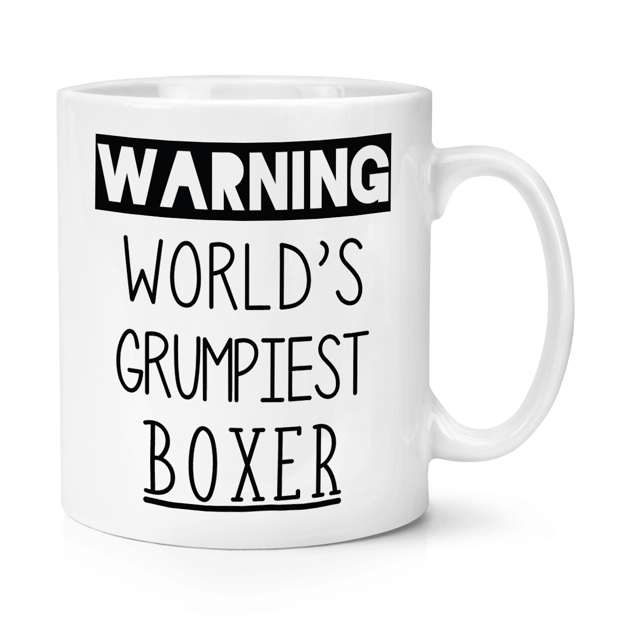 Warning World's Grumpiest Boxer 10oz Mug Cup Sport Best Funny Boxing Dad Awesome