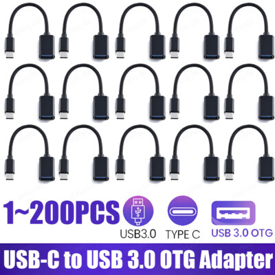 USB-C 3.1 Type C Male to USB 3.0 Type A Female OTG Adapter Converter Cable Lot