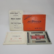 Vintage 1959 Auto Bridge Play yourself Bridge Game - Deluxe Pocket Model No. PB