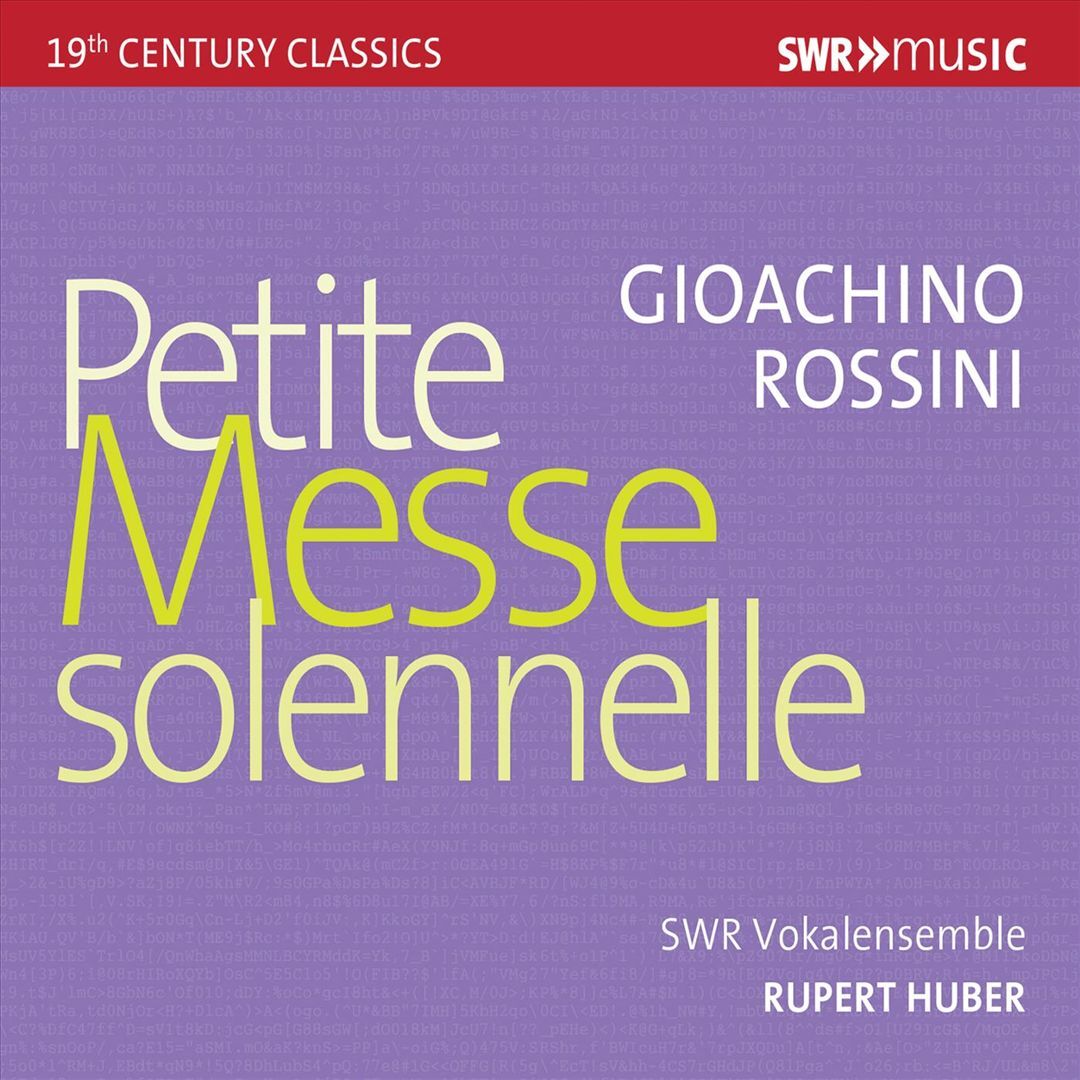 【中古】 Rossini ロッシーニ / Petite Messe Solennelle: R.huber / Swr Vokalensemble Stuttgart RUPERT HUBER / SWR STUTTGART VOCAL ENSEMBLE ROSSINI: PETITE