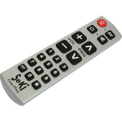 SeKi Easy Plus silber lernfähige Universalfernbedienung mit großen Tasten