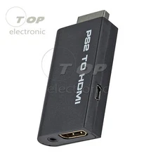PS2 to HDMI Video Converter AV Adapter w/ 3.5mm Audio Output for HDTV Monitor