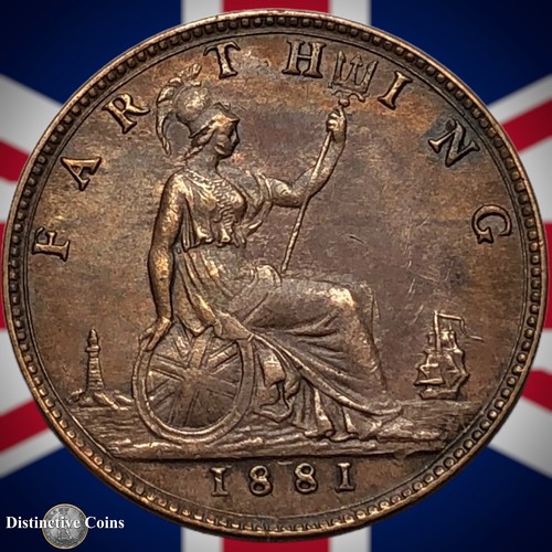 Great Britain 1881 Farthing 1/4d GB3868 - Picture 2 of 2