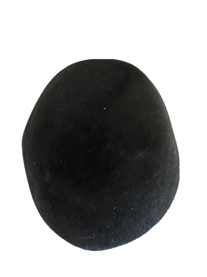 Sombrero gorra Walter King de terciopelo genuino vintage negro elegante sombrero para dama Foto 2 de 4