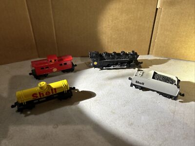 Ho Train Shell Shell Gas Promo HO Scale train set - 4 piece - push train - not ...